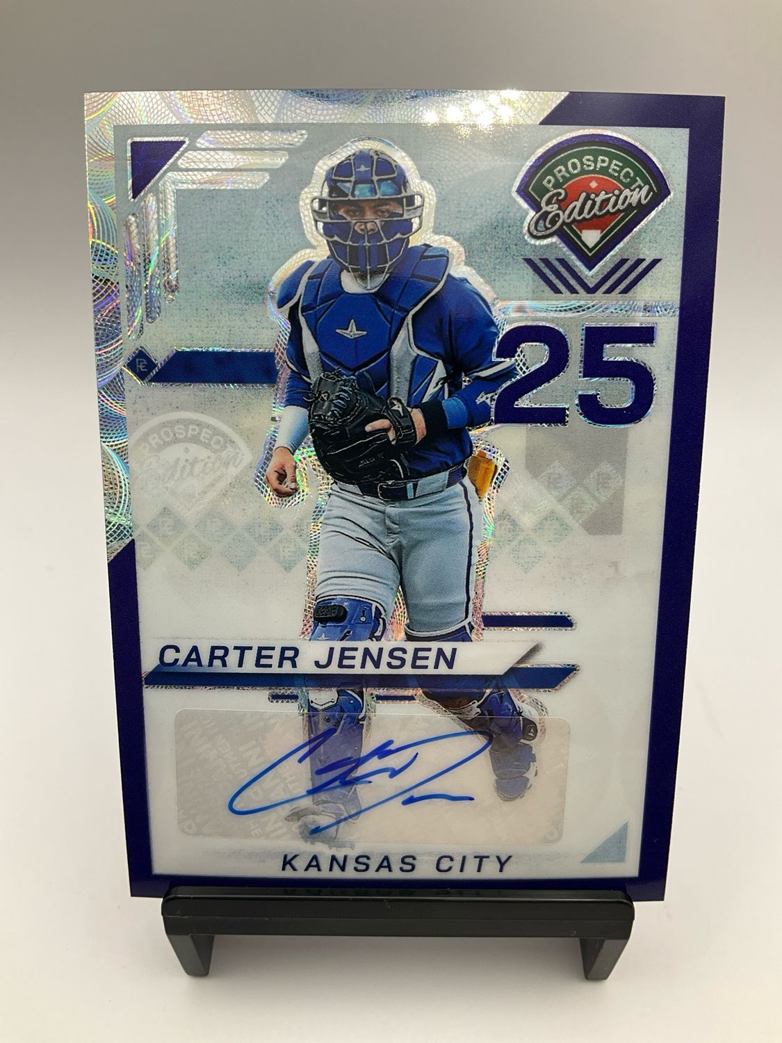2025 PROSPECT EDITION AUTO CARTER JENSEN /49 PURPLE SCOPE 154