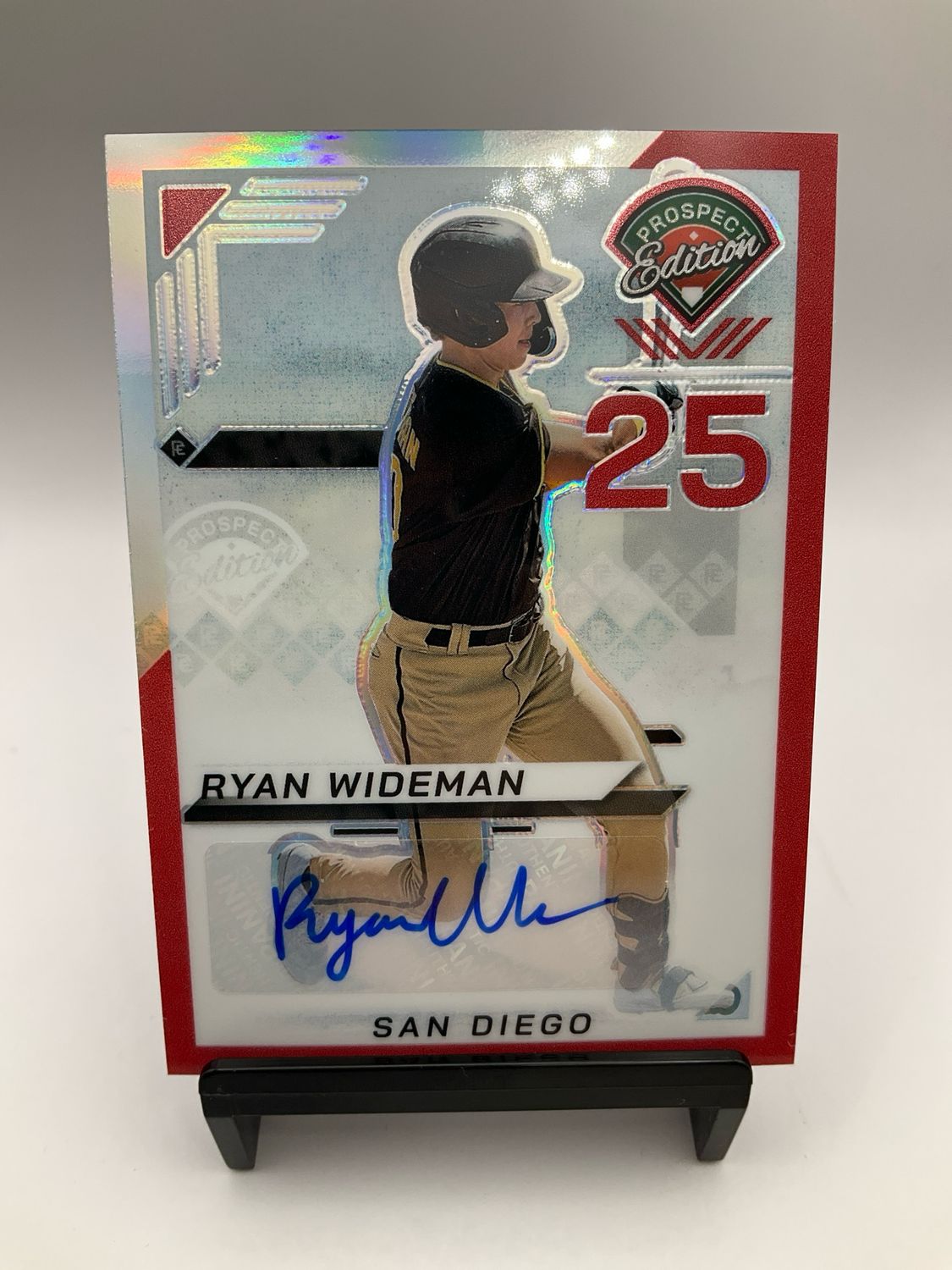 2025 PROSPECT EDITION AUTO RYAN WIDEMAN /199 RED 5