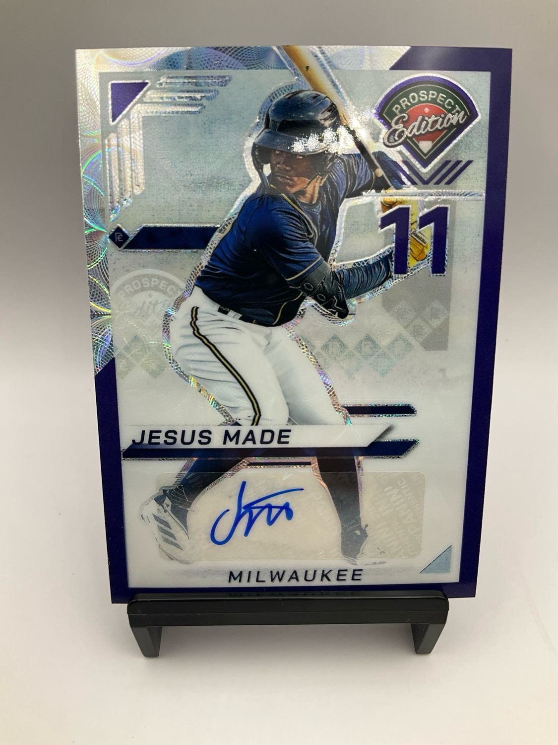 2025 PROSPECT EDITION AUTO JESUS MADE /49 PURPLE SCOPE 128