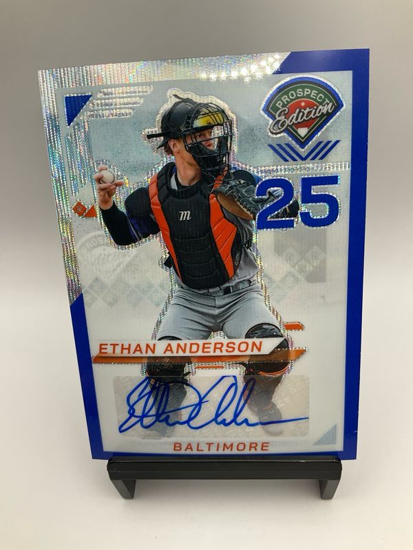 2025 PROSPECT EDITION AUTO ETHAN ANDERSON /75 BLUE WAVE 77