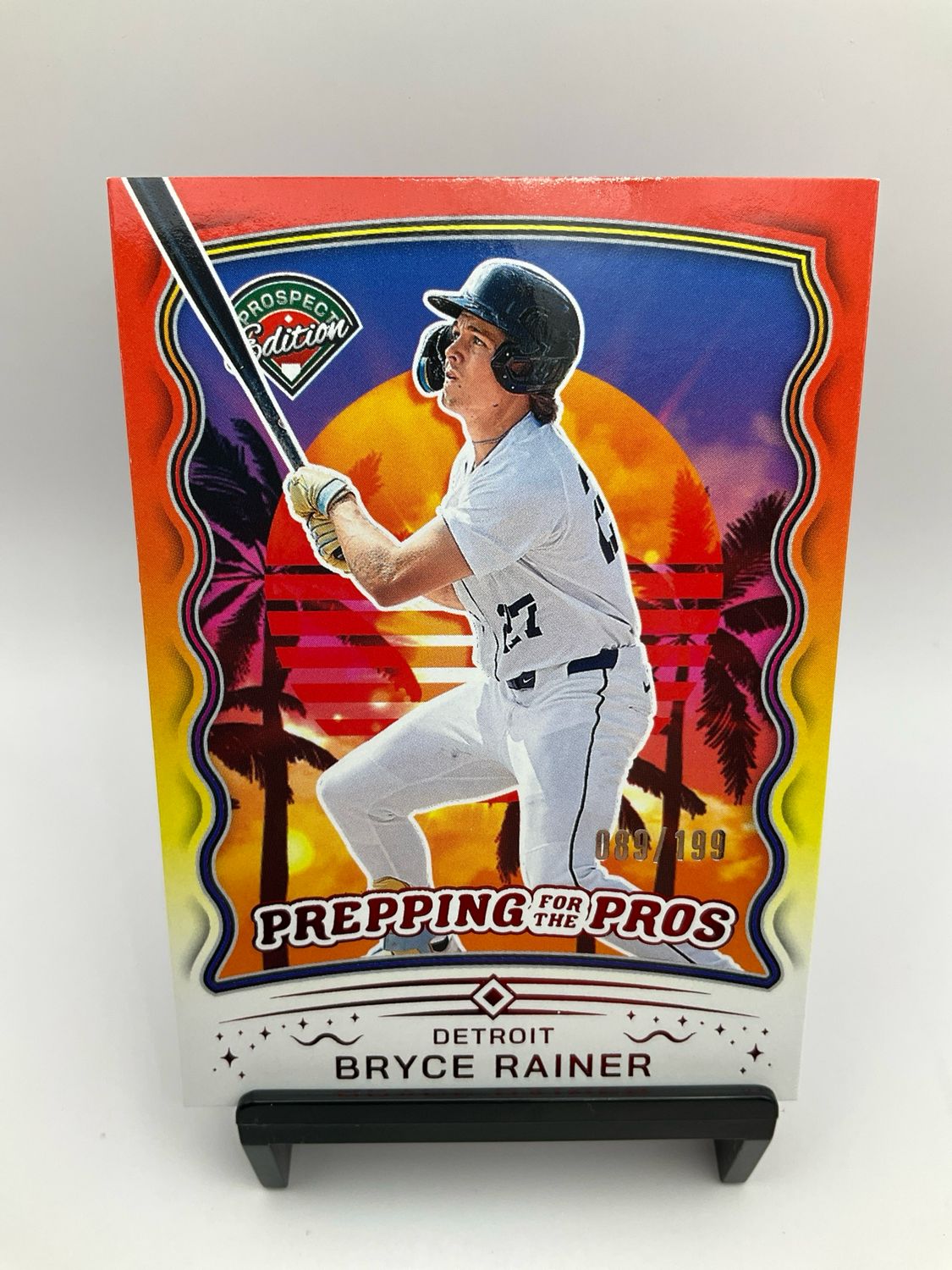 2025 PROSPECT EDITION PREPPING FOR THE PROS BRYCE RAINER /199 RED 2