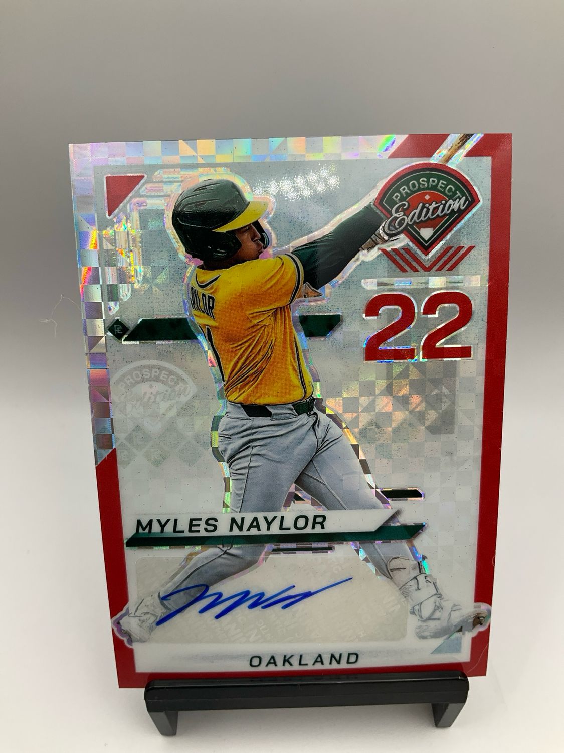 2025 PROSPECT EDITION AUTO MYLES NAYLOR /99 RED POWER 156