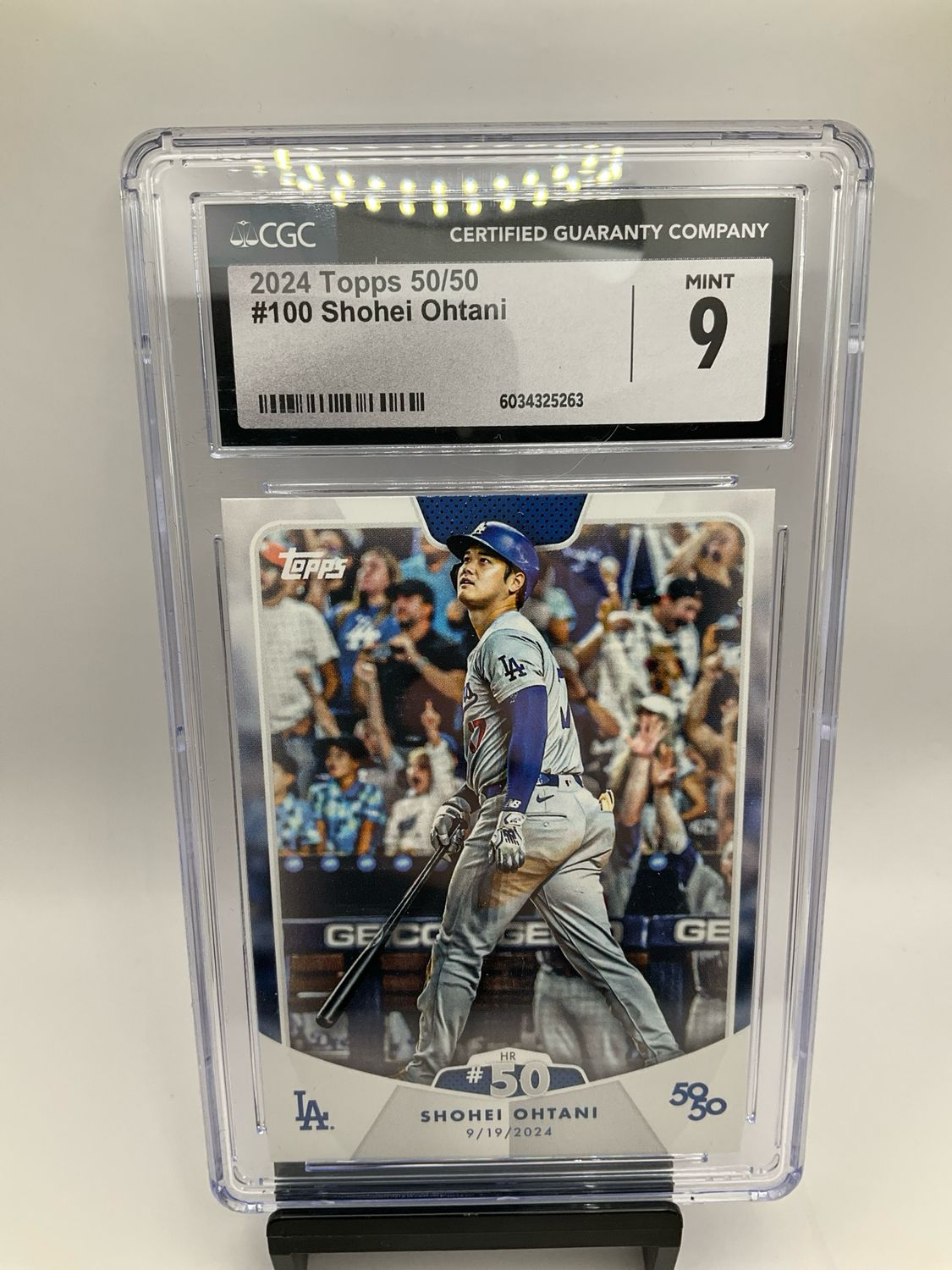 2024 TOPPS 50/50 SHOHEI OHTANI HR #50 CGC 9 #100