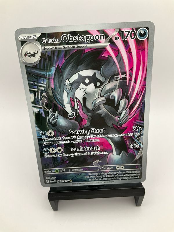 2026 POKEMON GALARIAN OBSTAGOON ART RARE 245