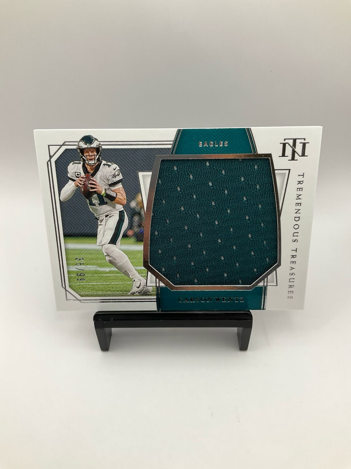 2019 NATIONAL TREASURES CARSON WENTZ/99 TREMENDOUS TREASURES TT-CW