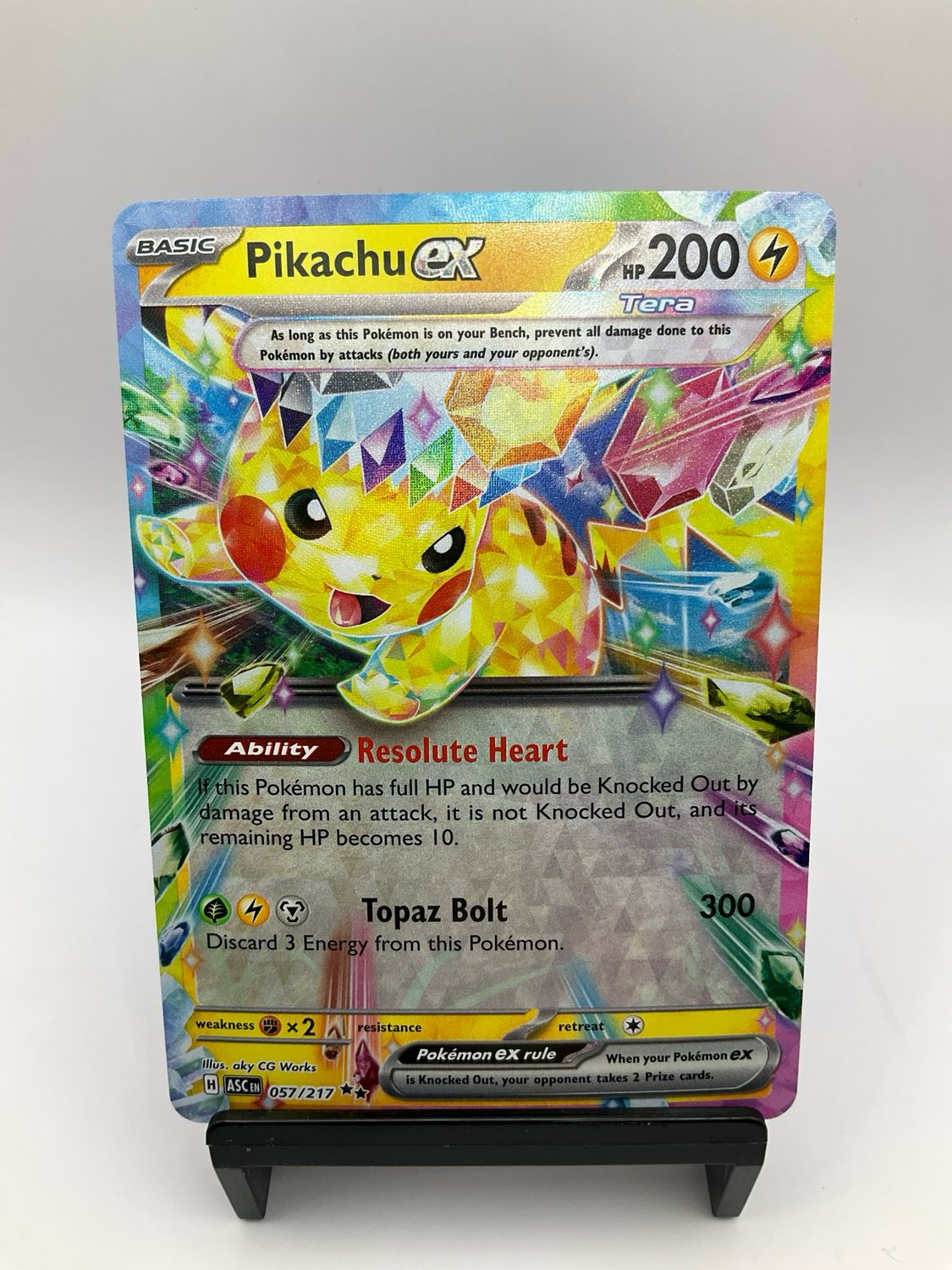 2025 POKEMON PIKACHU EX 057/217
