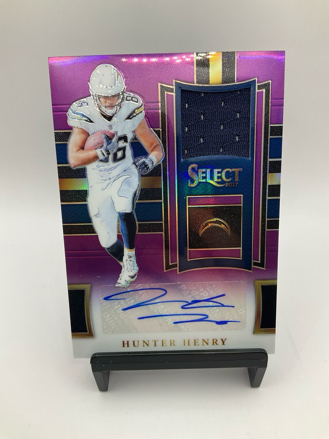 2017 SELECT HUNTER HENRY PURPLE PATCH AUTO 30/49