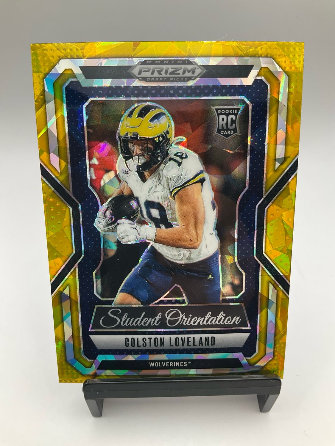 2025 PRIZM DRAFT STUDENT ORIENTATION COLSTON LOVELAND YELLOW CRACKED ICE