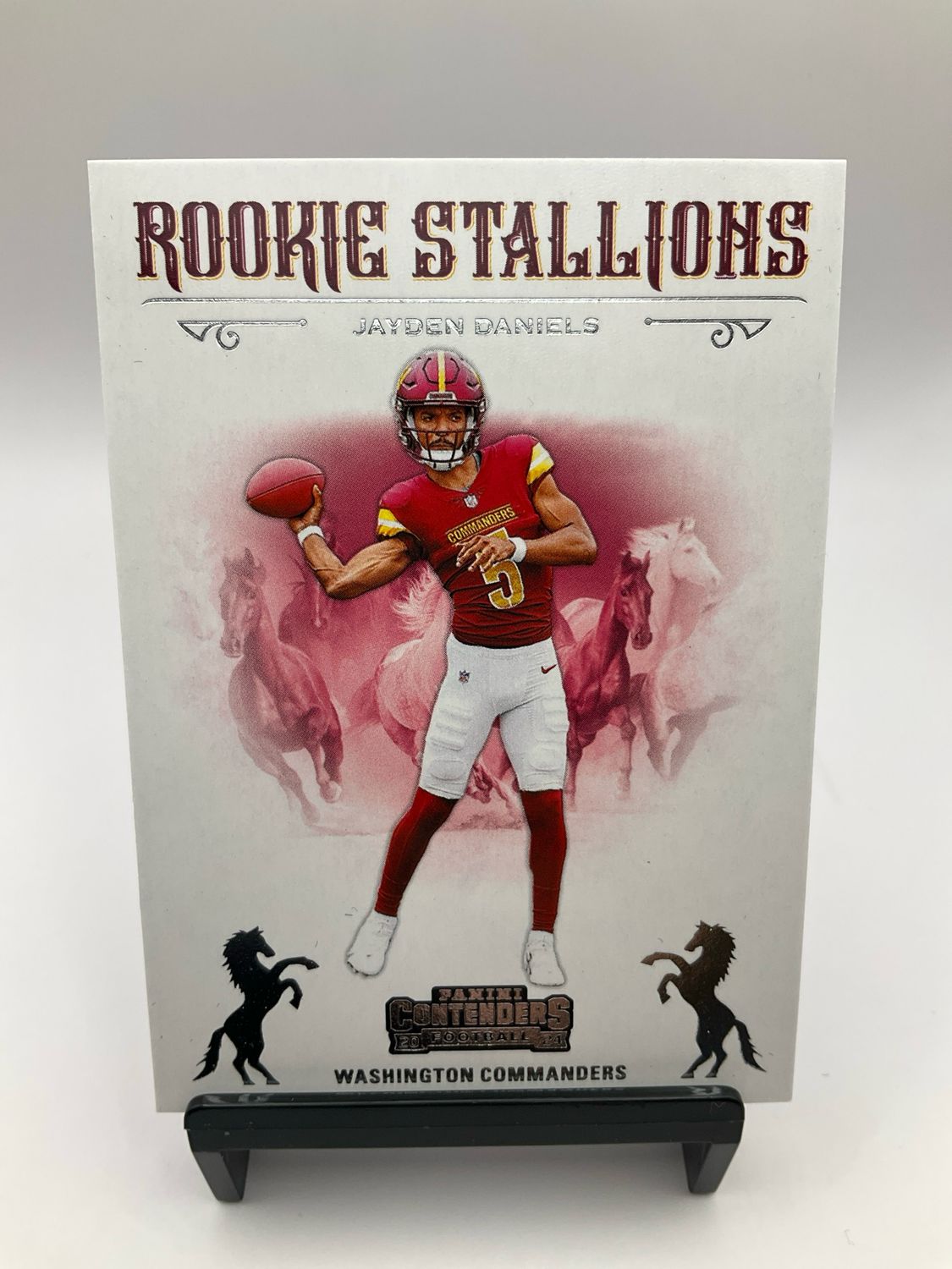 2024 CONTENDERS ROOKIE STALLIONS JAYDEN DANIELS NO.3