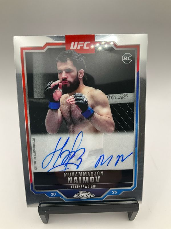 2025 TOPPS CHROME UFC MUHAMMADJON NAIMOV AUTO