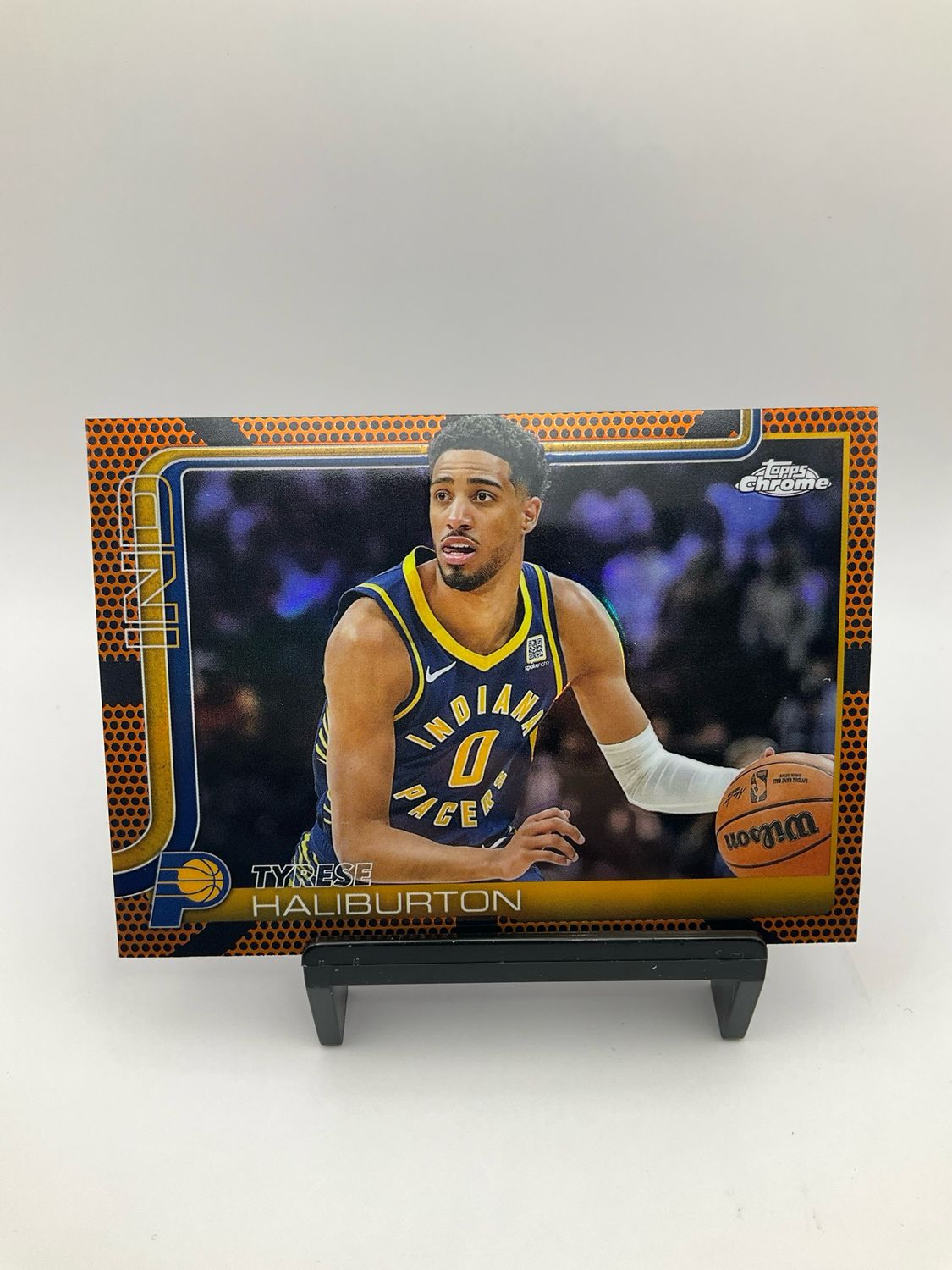2025 TOPPS CHROME TYRESE HALIBURTON BASKETBALL PARALLEL
