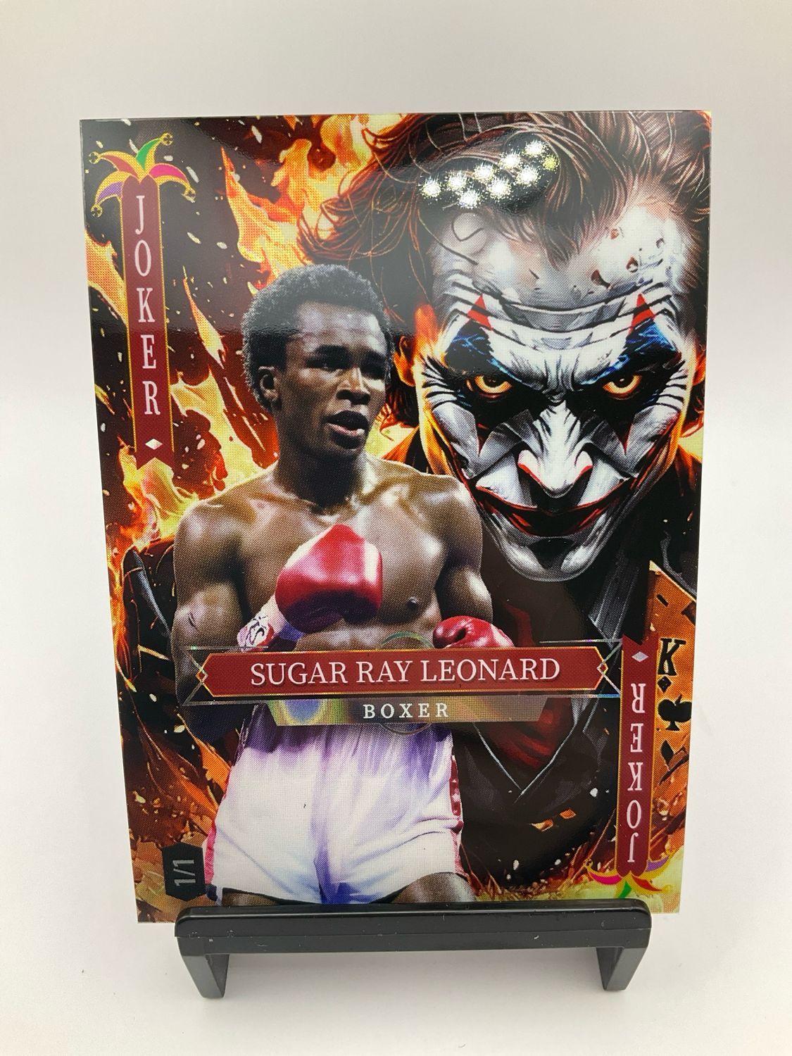 2025 WILD CARD SUGAR RAY LEONARD JOKERS WILD 1/1