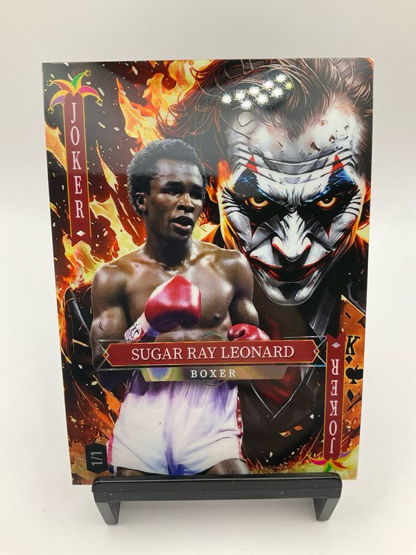 2025 WILD CARD SUGAR RAY LEONARD JOKERS WILD 1/1