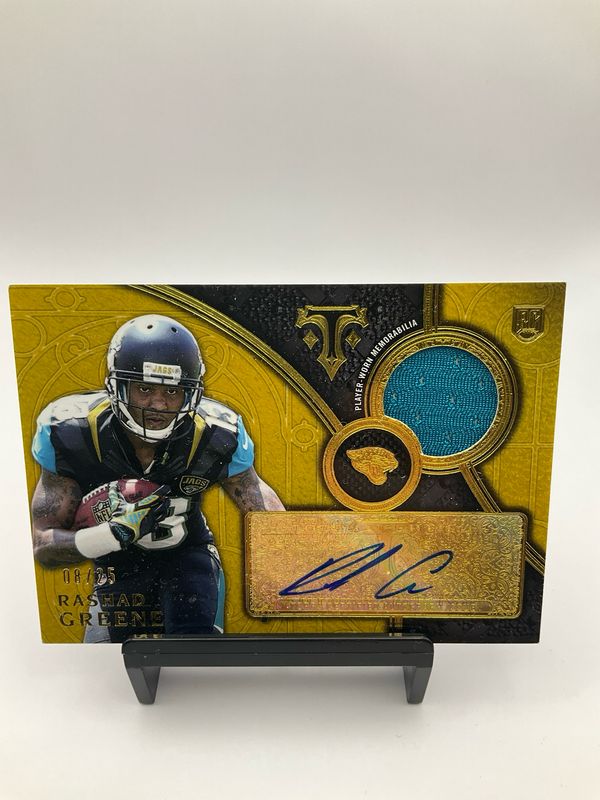 2015 TRIPLE THREADS RASHAD GREENE ROOKIE AUTO RELIC