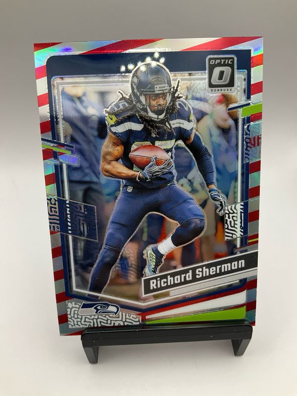 2023 DONRUSS OPTIC RICHARD SHERMAN RED STRIPPED