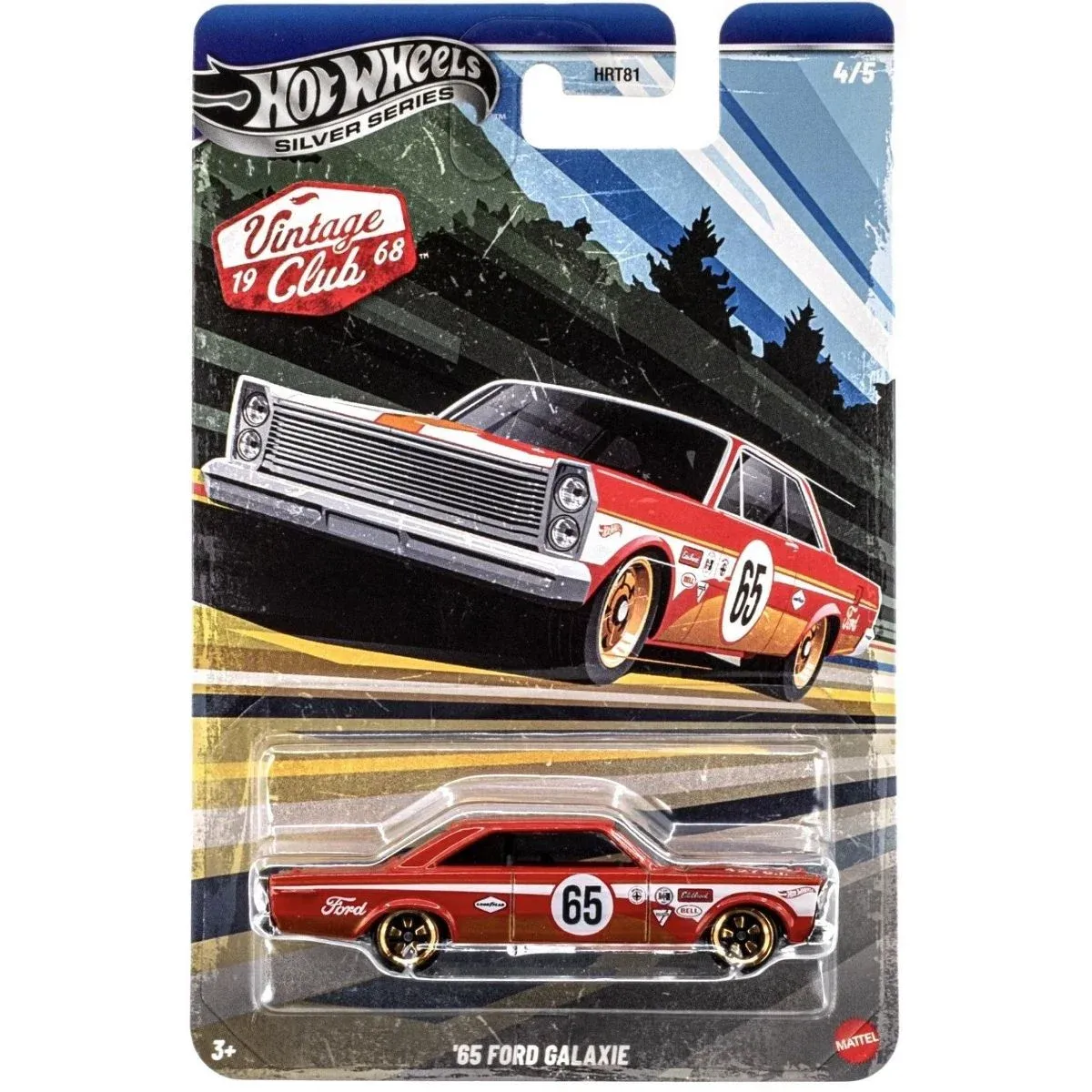 HOT WHEELS SILVER SERIES VINTAGE CLUB '65 FORD GALAXIE 4/5