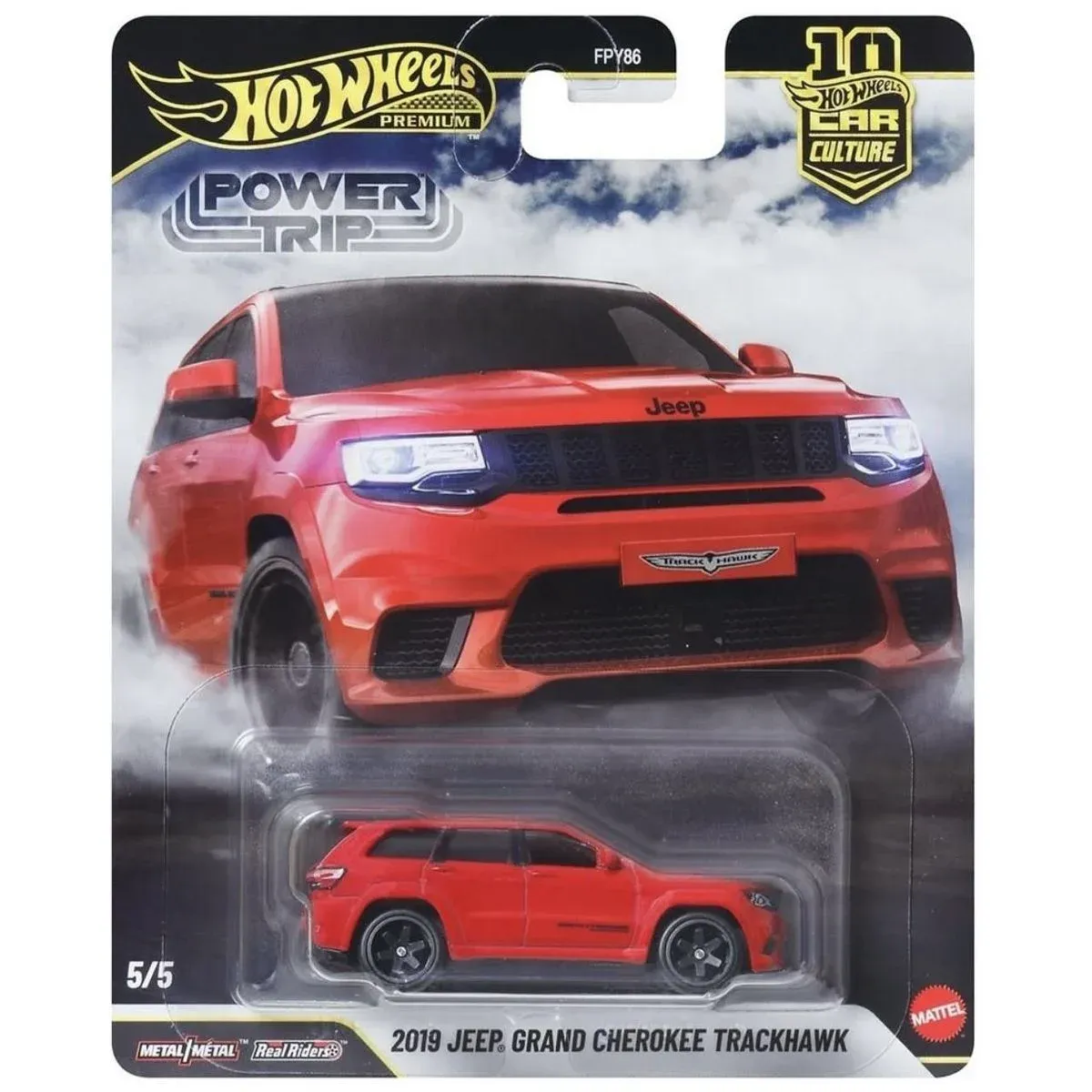 HOT WHEELS CAR CULTURE 2019 JEEP GRAND CHEROKEE TRACKHAWK5/5