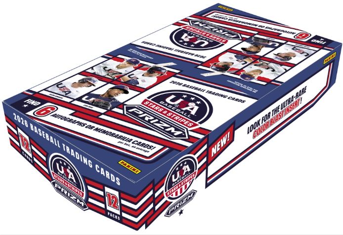 2026 Panini USA Stars &amp; Stripes Prizm Baseball Hobby Box