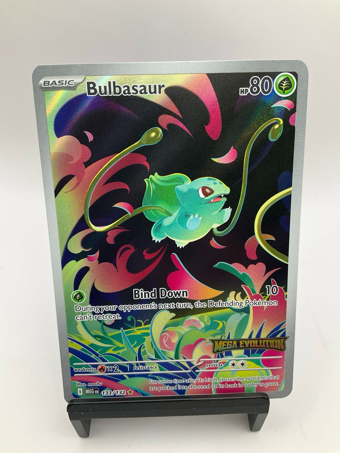 2025 Pokemon Mega Evolution Bulbasaur Stamped 133/132