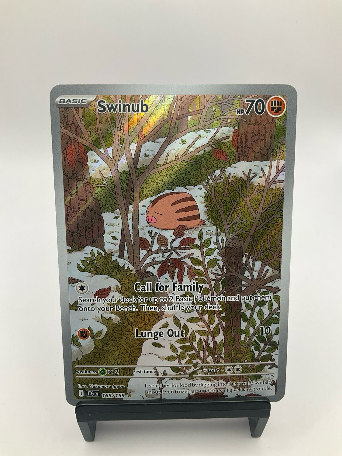 2025 POKEMON SWINUB ART RARE 165/159