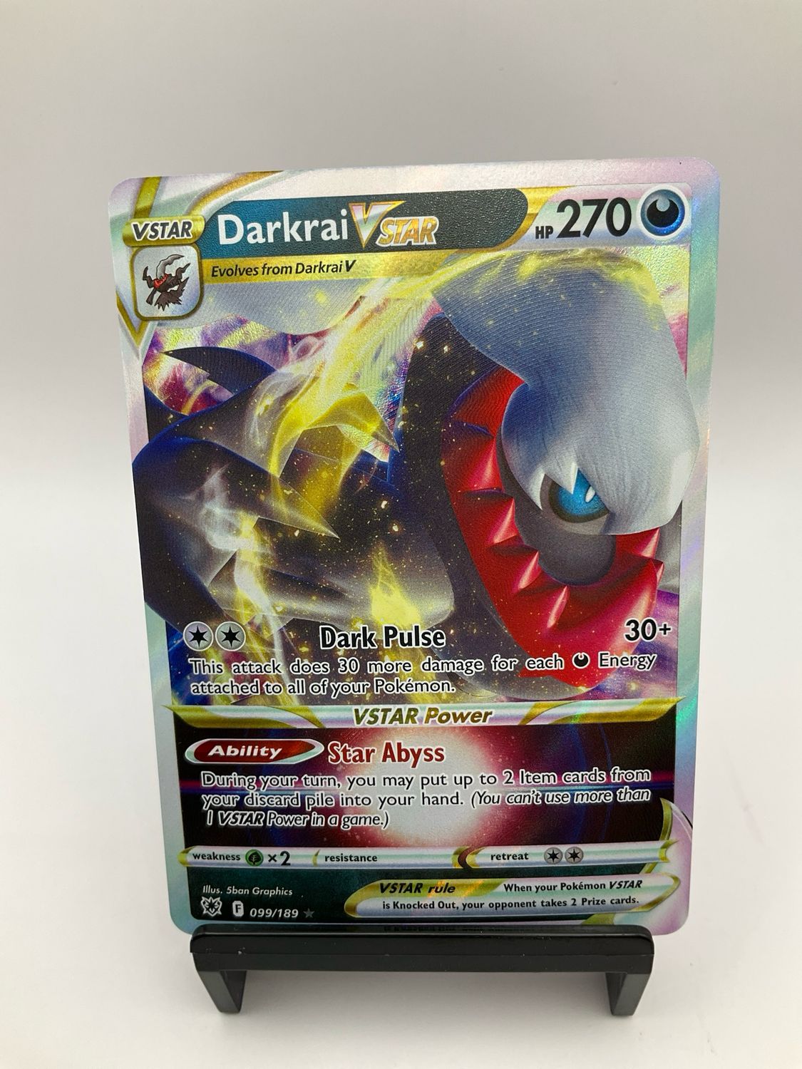 2022 POKEMON DARKRAI VSTAR 99/189