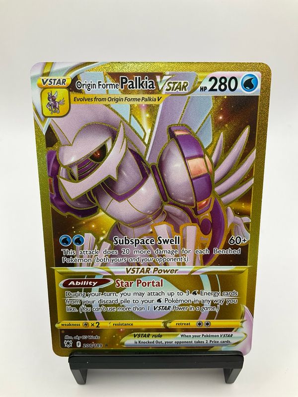 2022 POKEMON ORIGIN FORME PALKIA VSTAR 208/189
