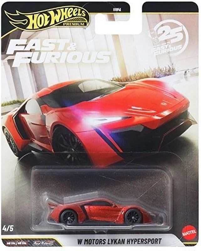 HOT WHEELS FAST &amp; FURIOUS LYKAN HYPERSPORT 4/5