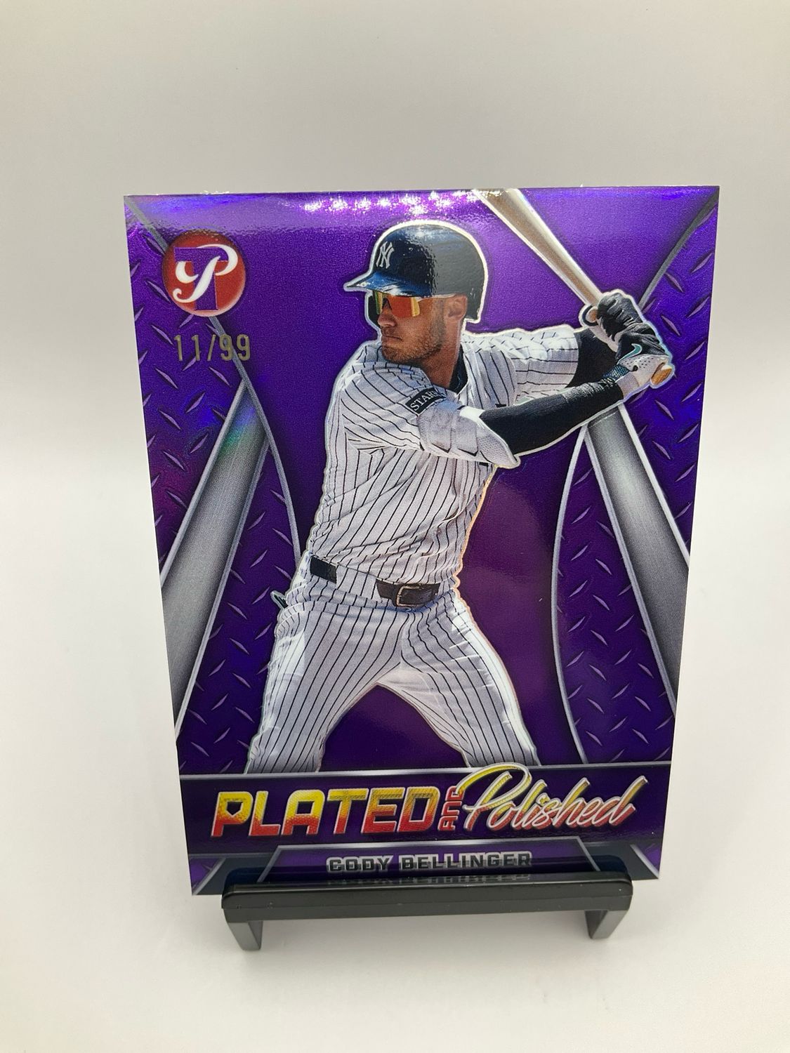 2025 TOPPS PRISTINE CODY BELLINGER PLATED AND POLISHED PURPLE /99 PP-36