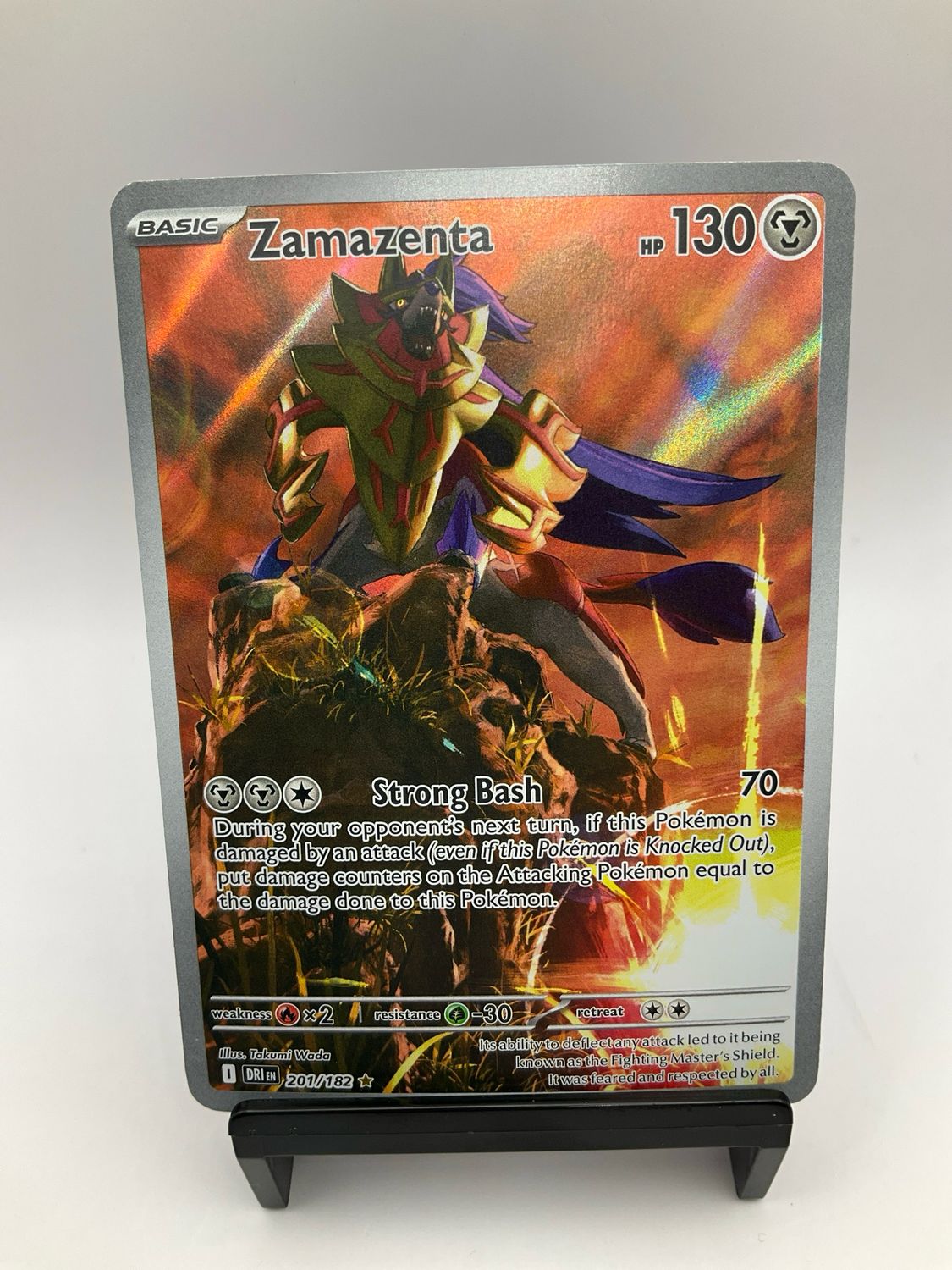 2025 POKEMON ZAMAZENTA ART RARE 201/182