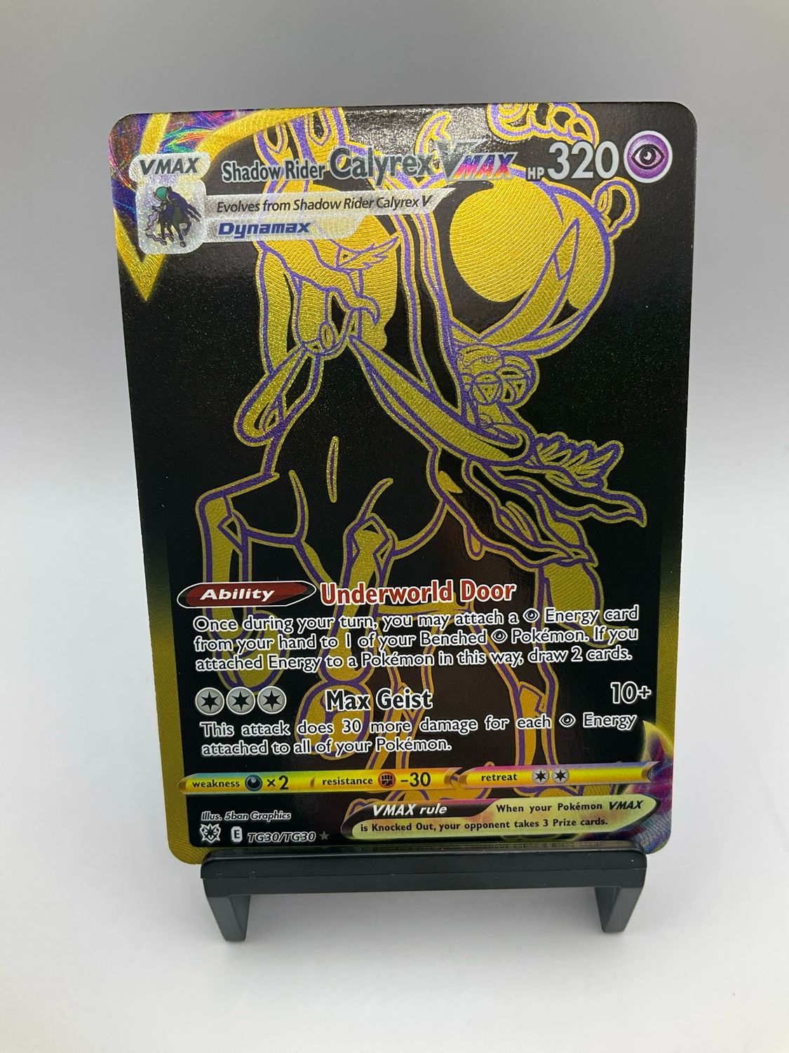 2022 POKEMON SHADOW RIDER CALYREX VMAX TG30/TG30