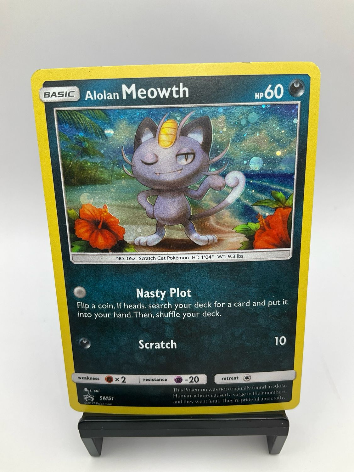 2017 POKEMON ALOLAN MEOWTH SM51