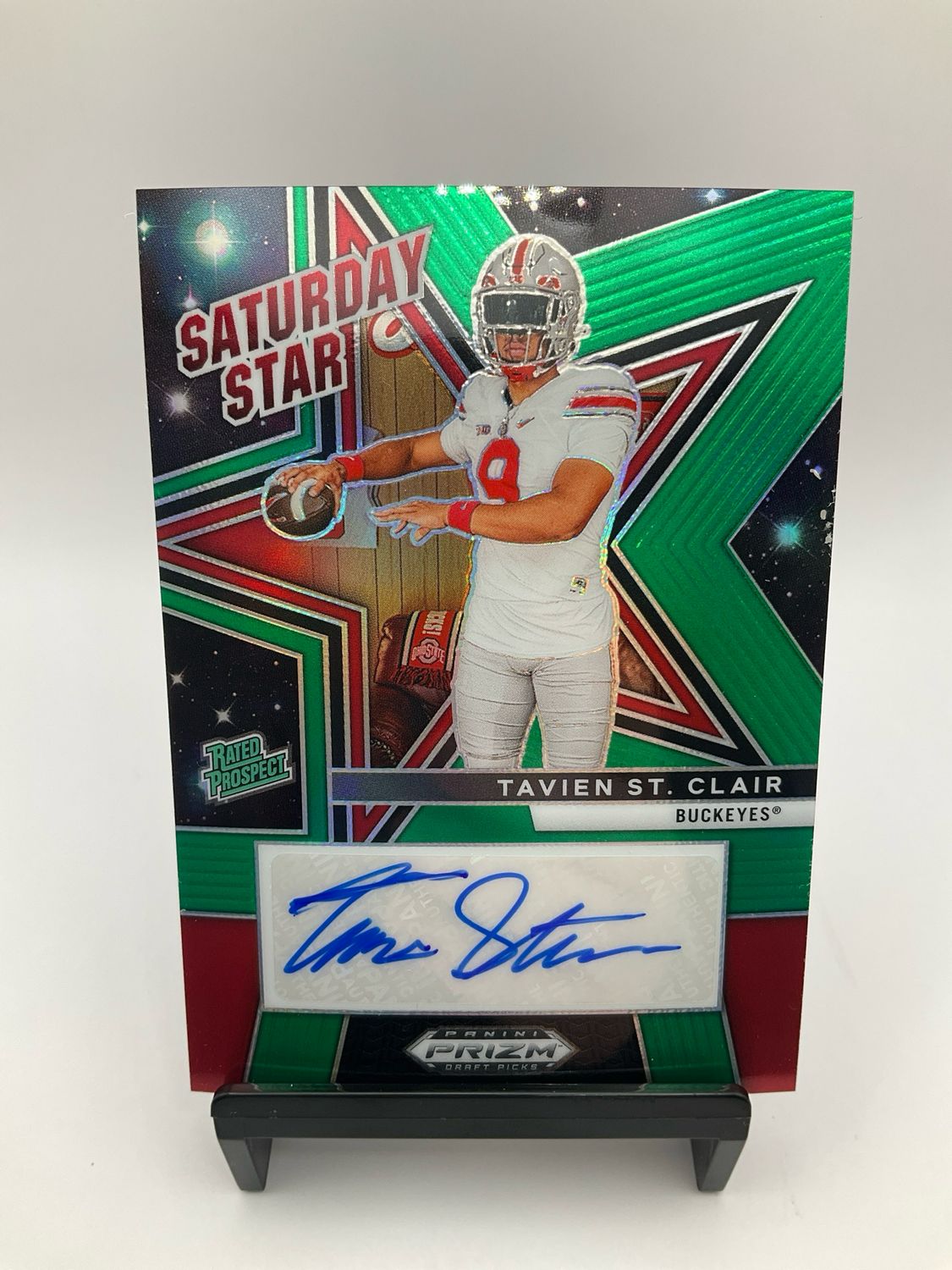 2025 PRIZM DRAFT PICKS TAVIEN ST. CLAIR SATURDAY STAR AUTO SSS-TSC