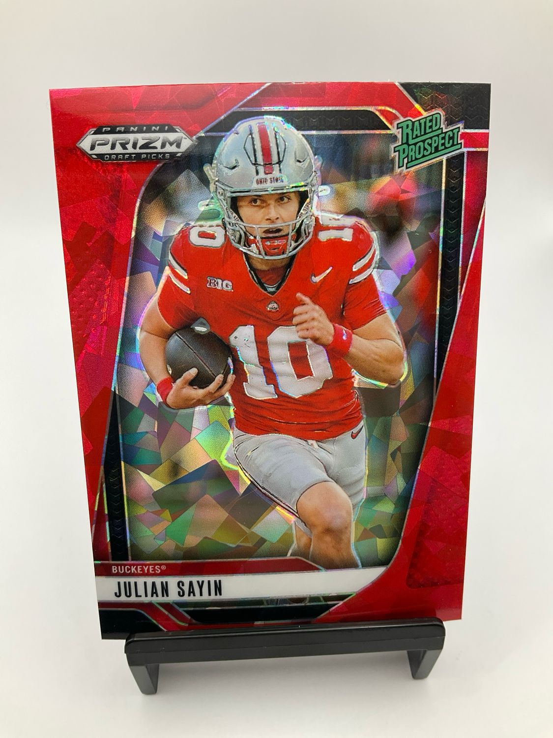 2025 PRIZM DRAFT PICKS JULIAN SAYIN RED ICE NO. 161