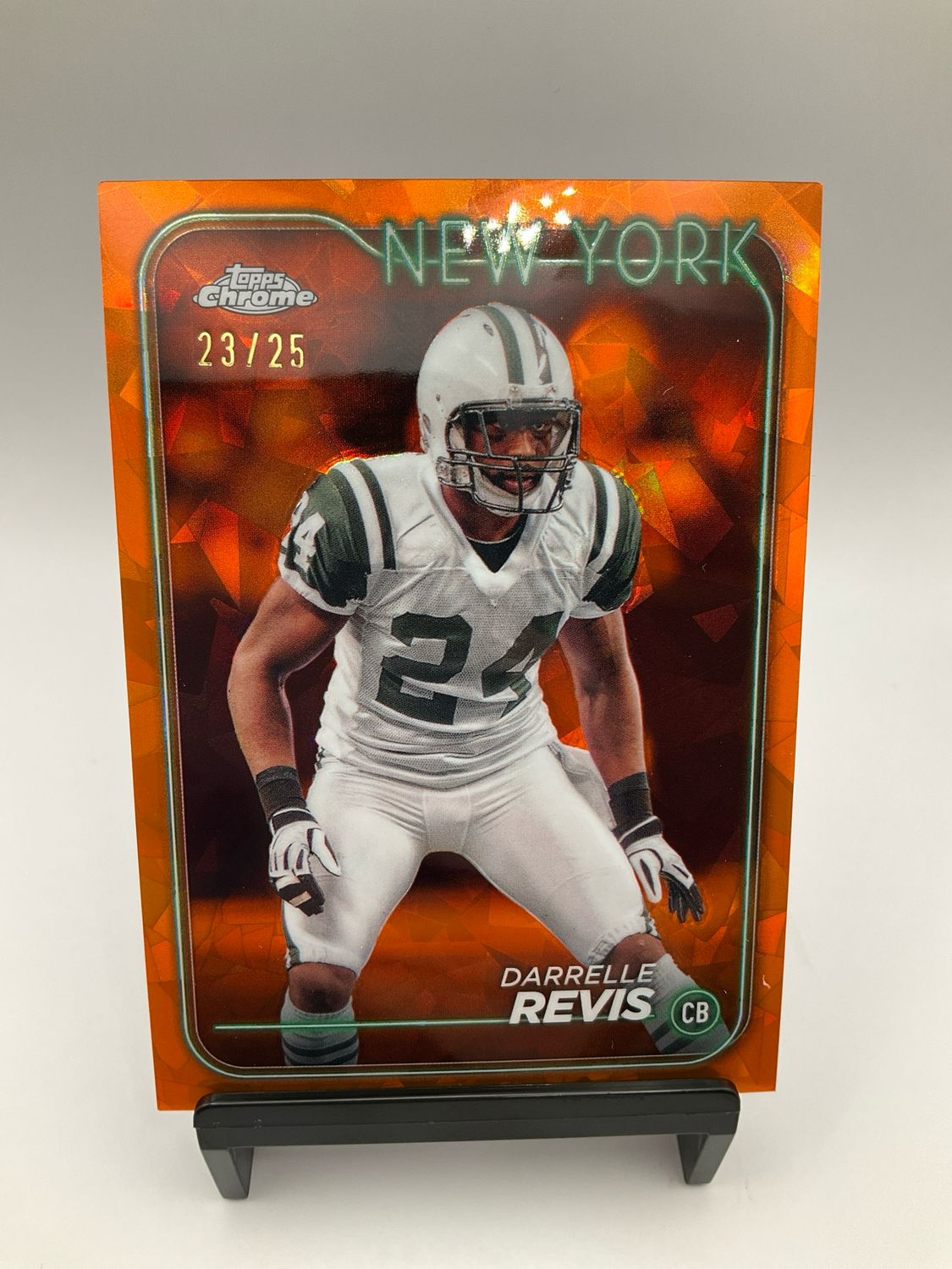 2024 TOPPS CHROME DARRELLE REVIS ORRANGE SAPPHIRE /25 NO. 146