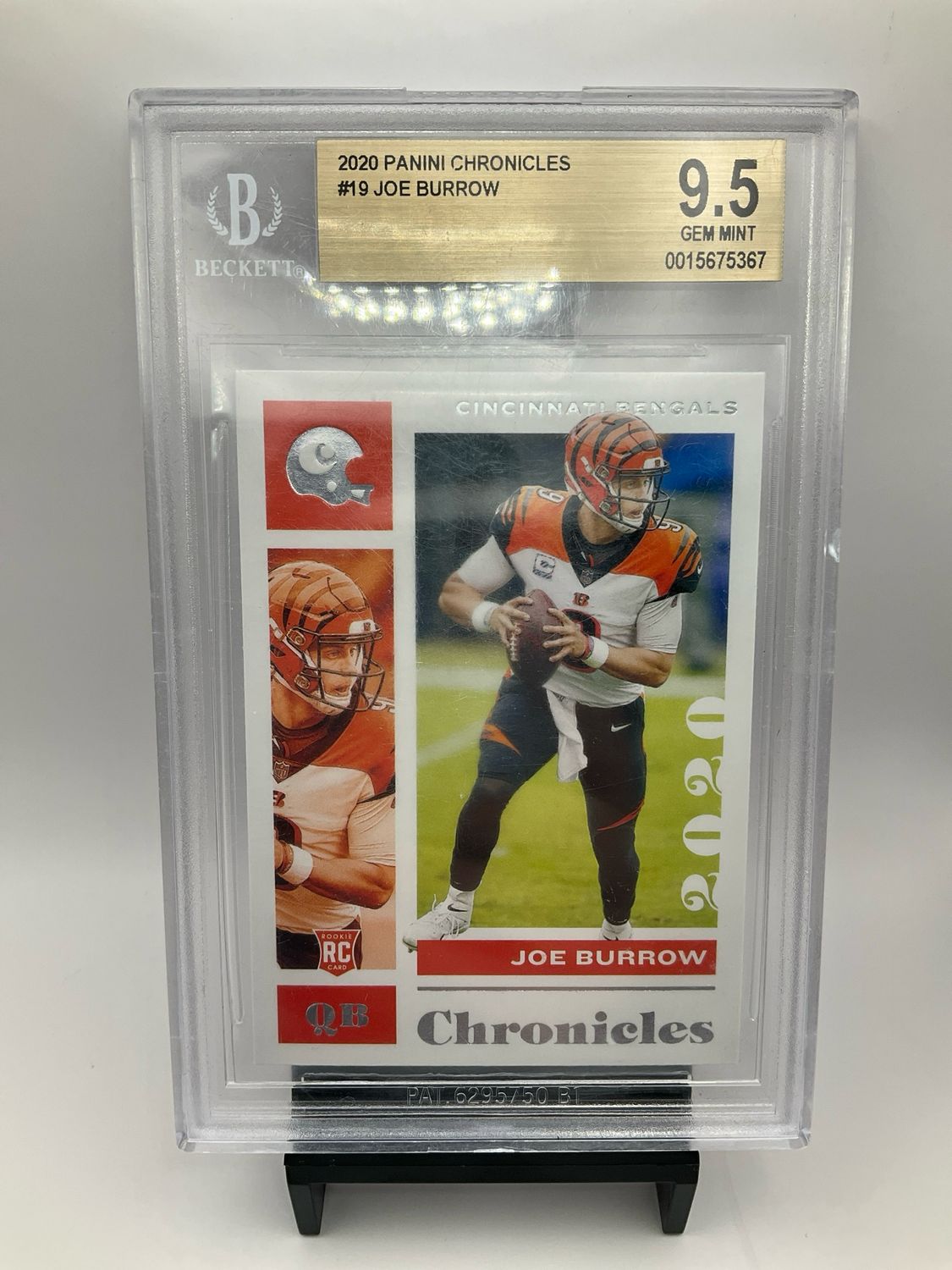2020 CHRONICLES JOE BURROW NO. 19 BGS 9.5