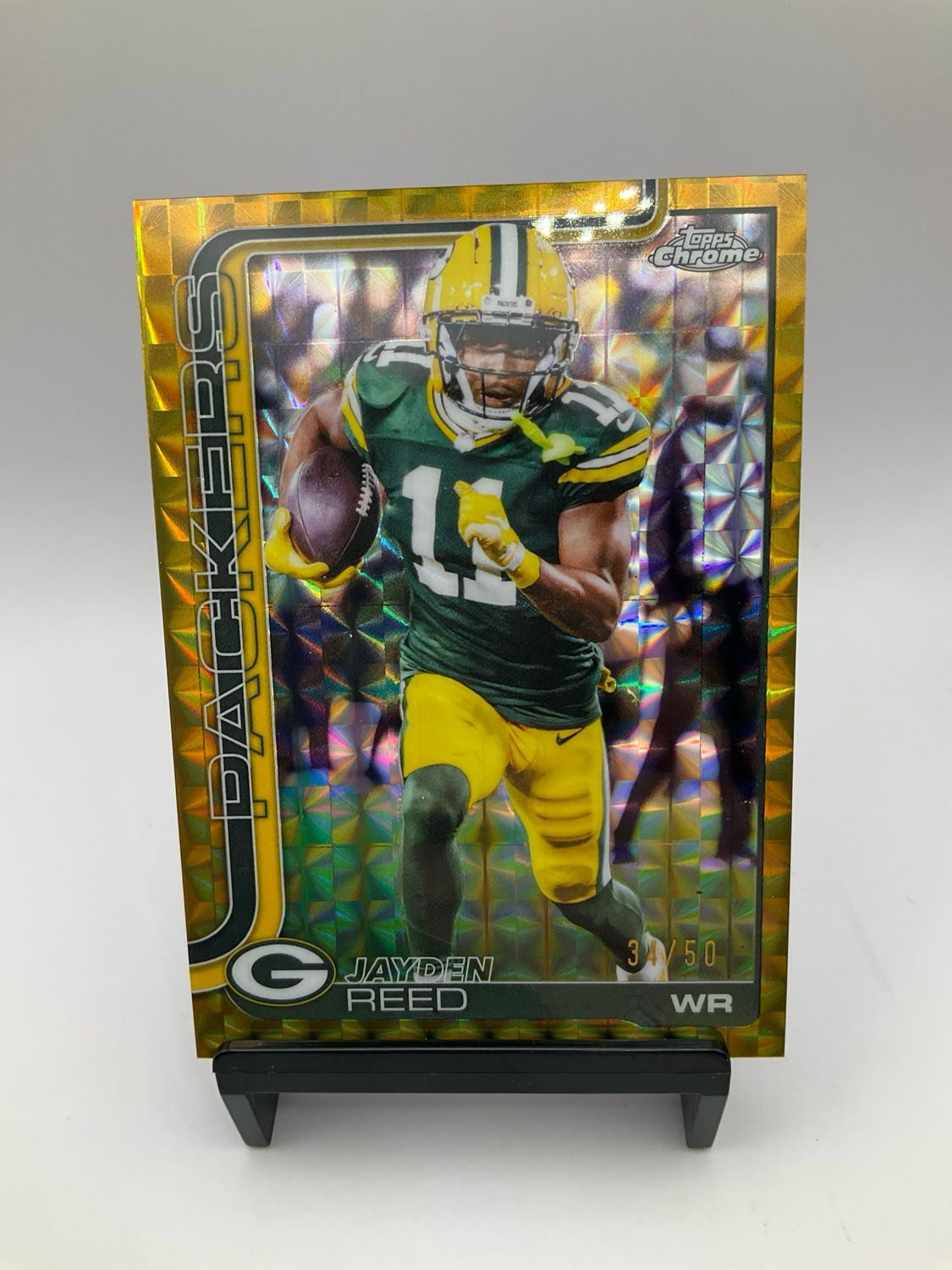 2025 TOPPS CHROME JAYDEN REED GOLD GEOMETRIC /50 NO. 107
