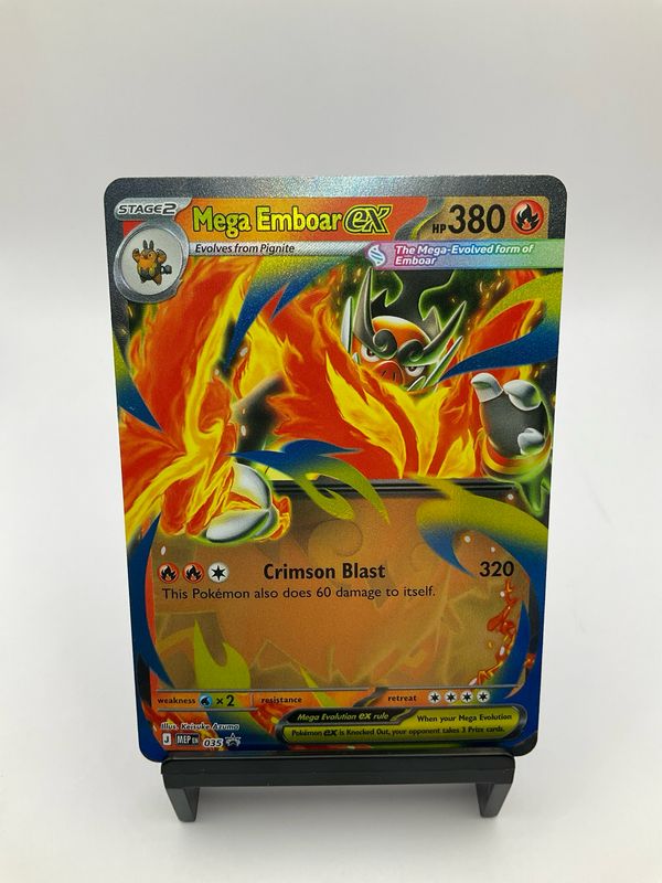 2026 POKEMON MEGA EMBROAR EX 035 BLACK STAR PROMO