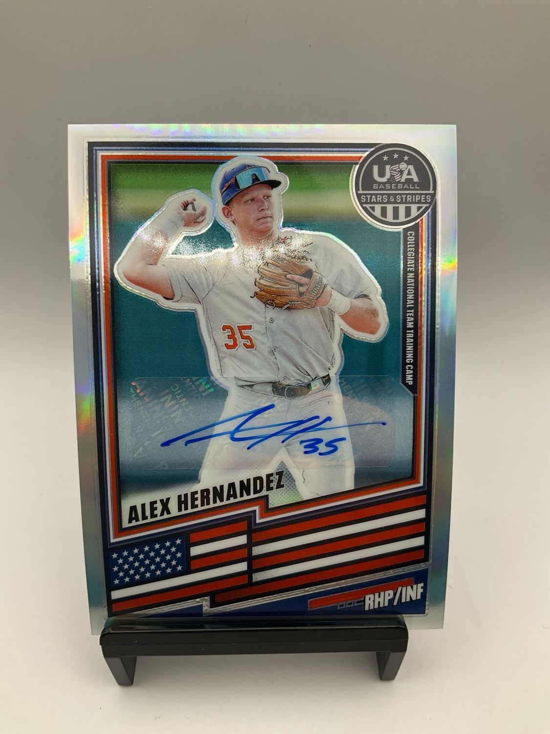 2026 USA STARS &amp; STRIPES ALEX HERNANDEZ SILVER AUTO NO. 55