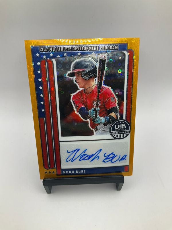 2026 USA STARS &amp; STRIPES NOAH BURT GOLD DISCO AUTO /10 NTS-NB