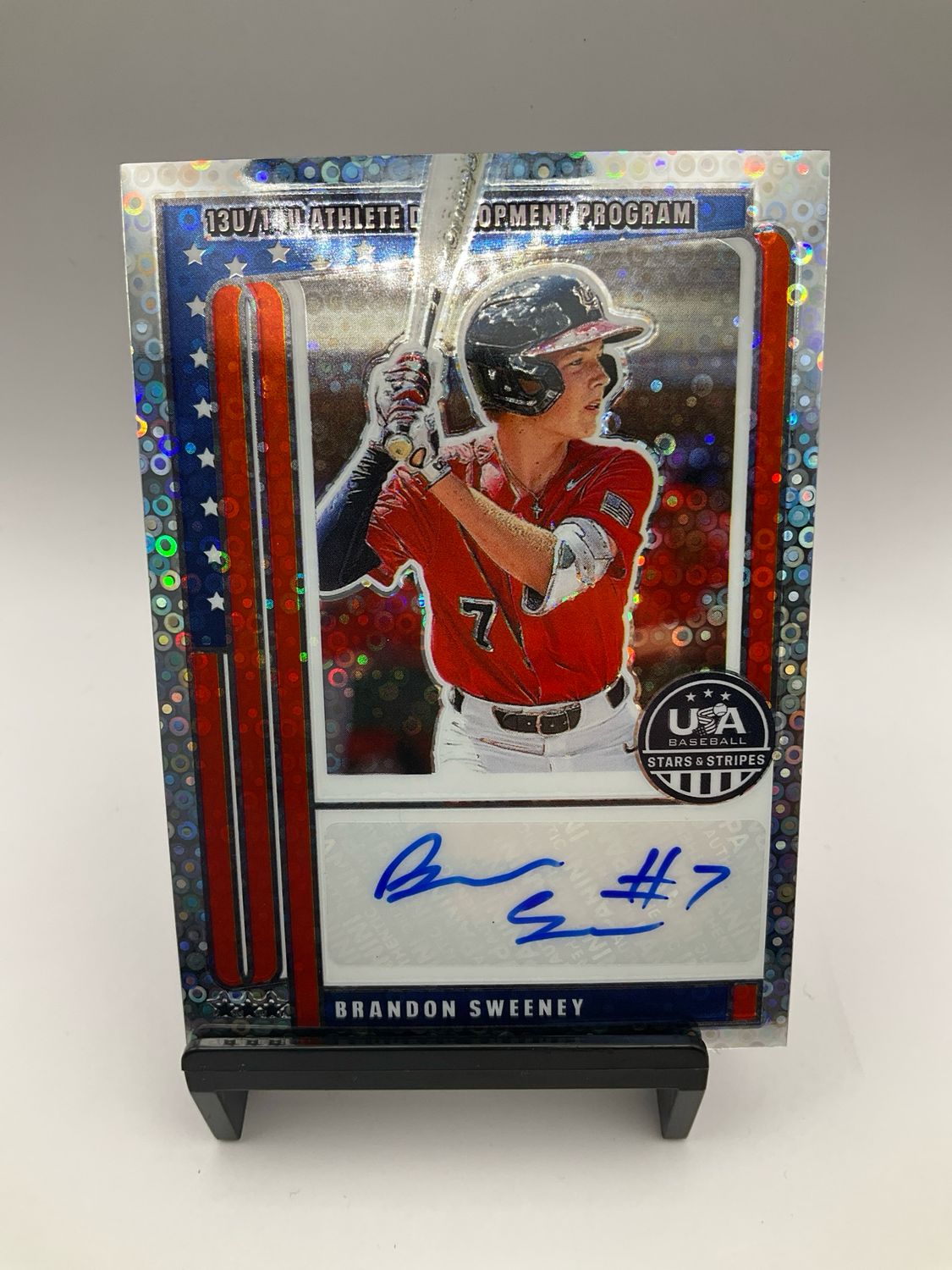 2026 USA STARS &amp; STRIPES BRANDON SWEENEY SILVER DISCO AUTO NTS-BS