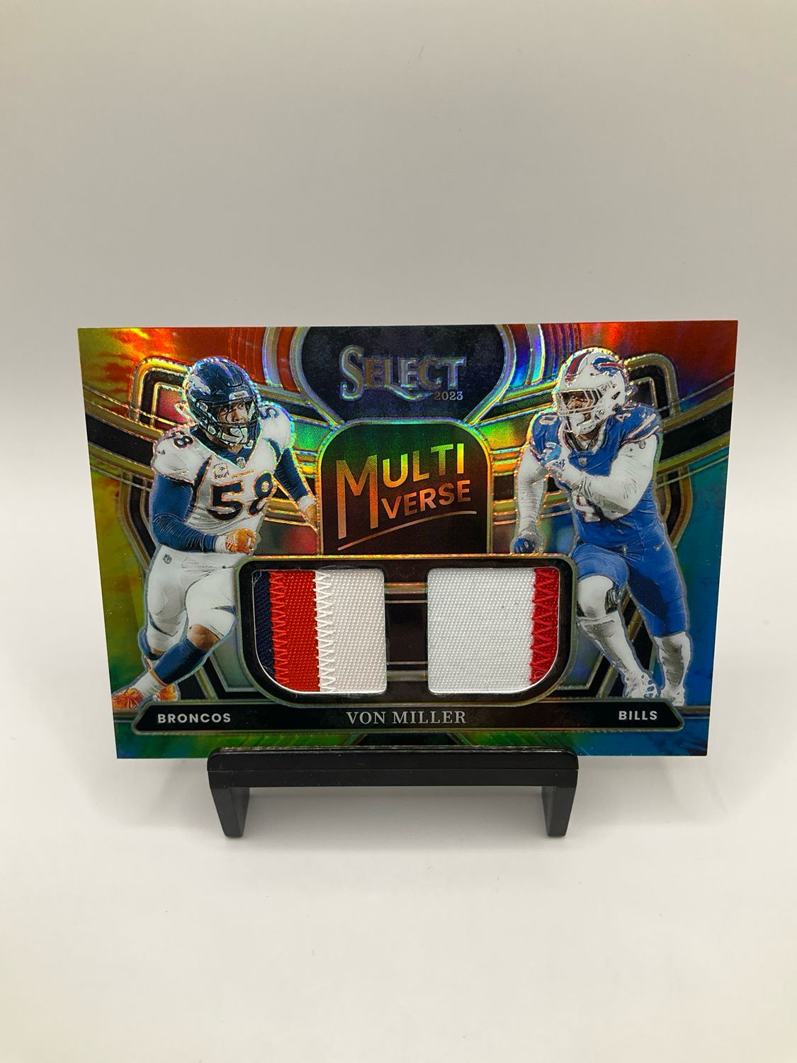 2023 Select TieDye Prizm 3 Color Patch Multiverse Von Miller #MU-VMI