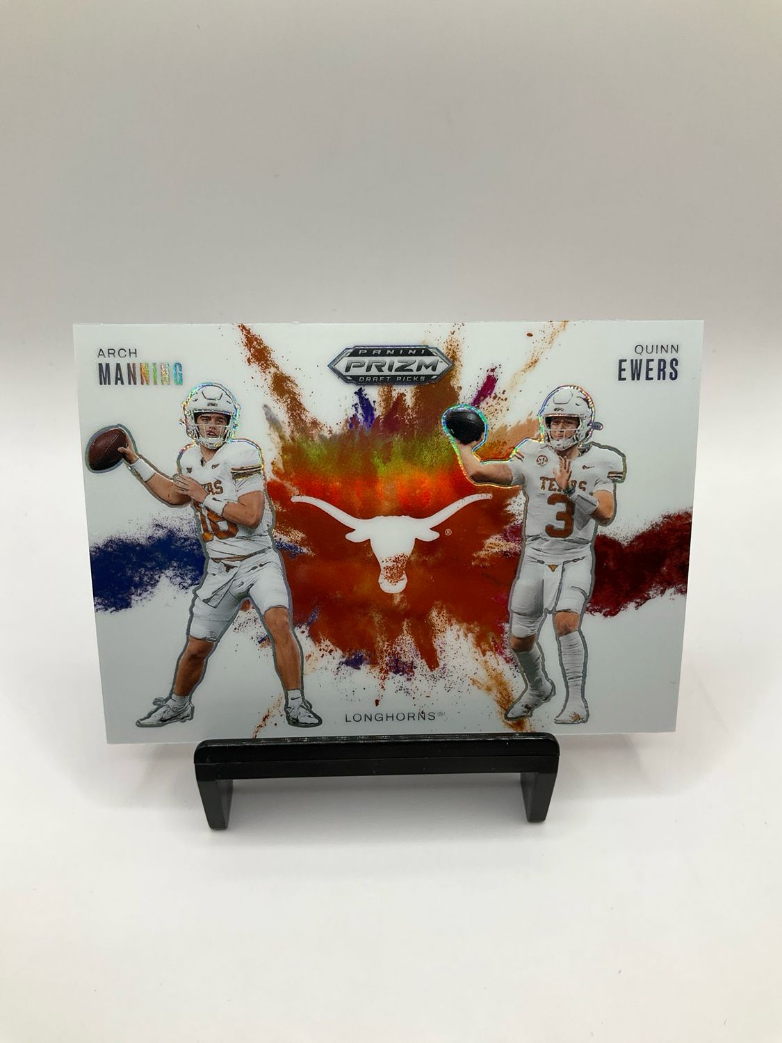 2025 PRIZM DRAFT PICKS DUAL COLORBLAST ARCH MANNING/QUINN EWERS