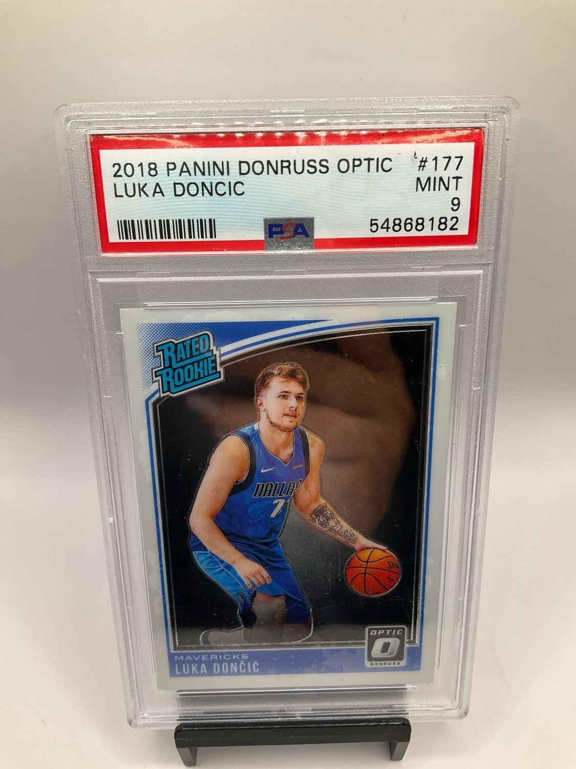 2018 Donruss Optic Luka Doncic RC #177 PSA 9