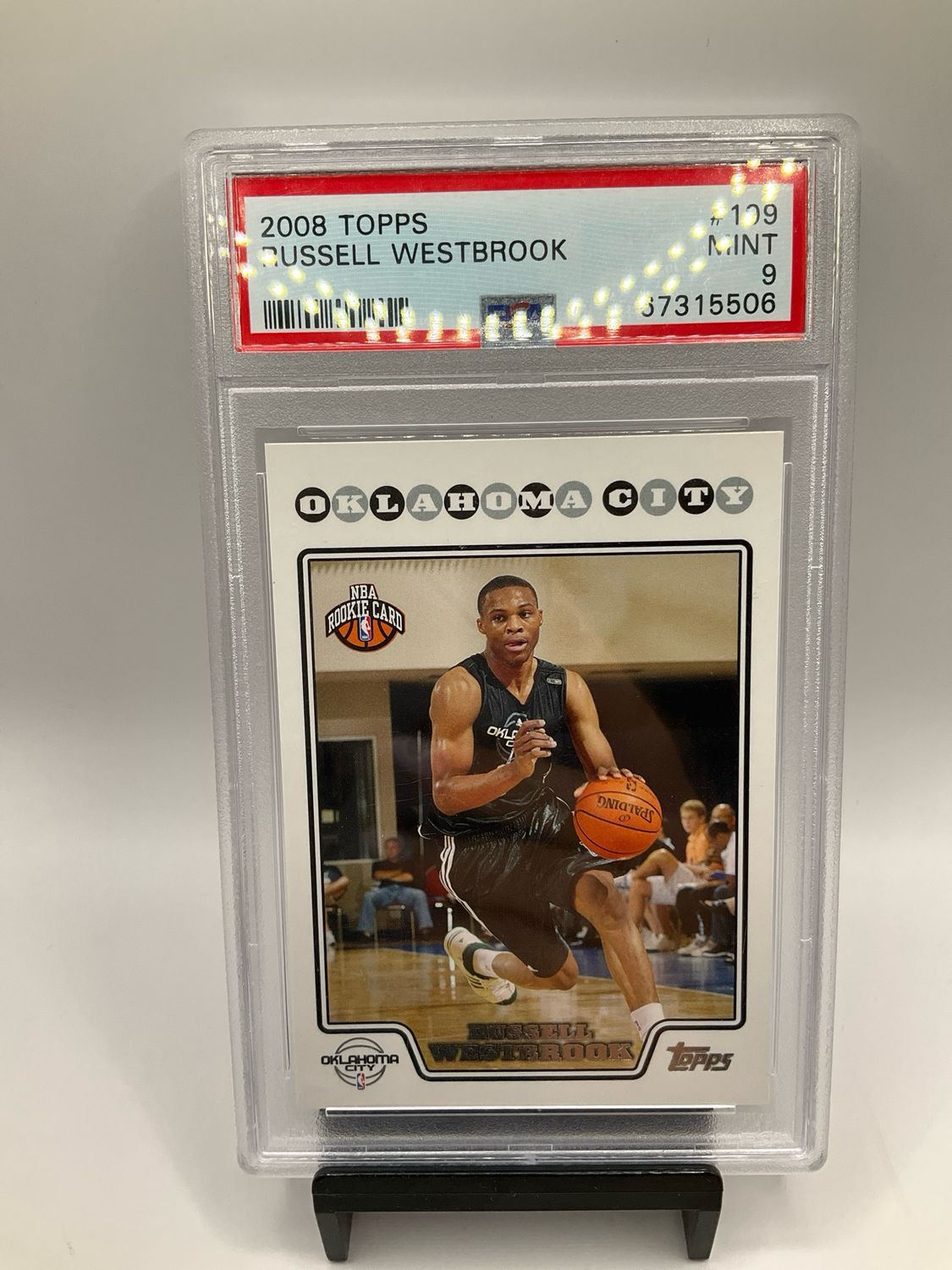 2008 TOPPS #199 RUSSELL WESTBROOK ROOKIE RC PSA 9