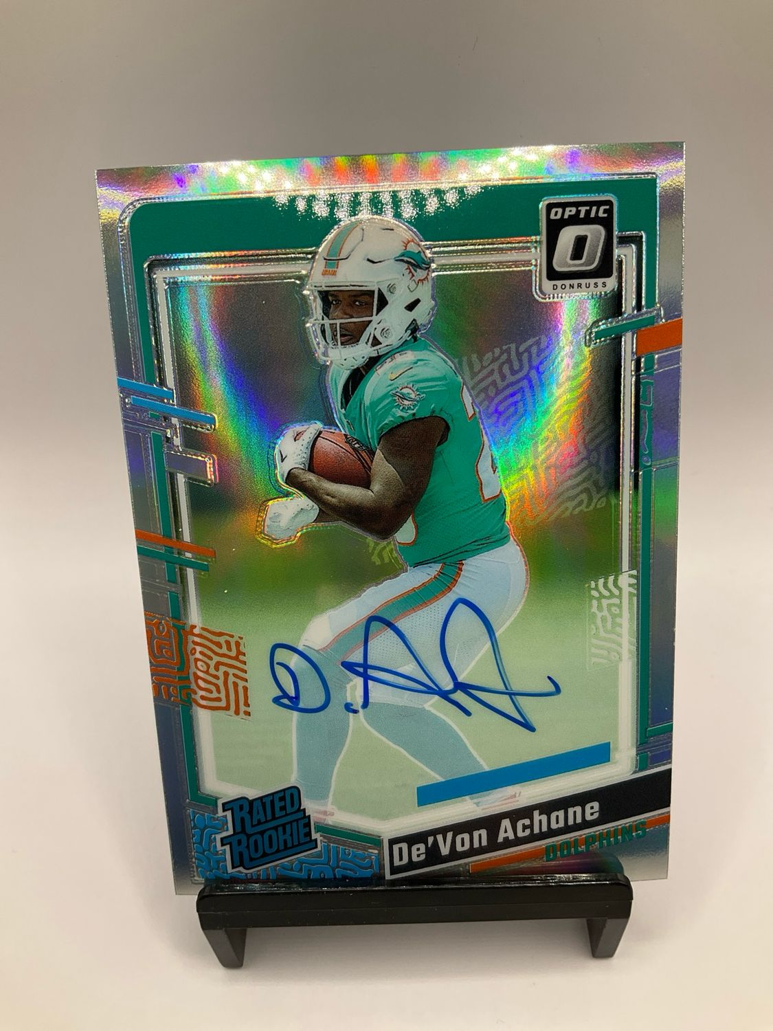2023 Donruss Optic De'Von Achane Auto-Holo 62/150