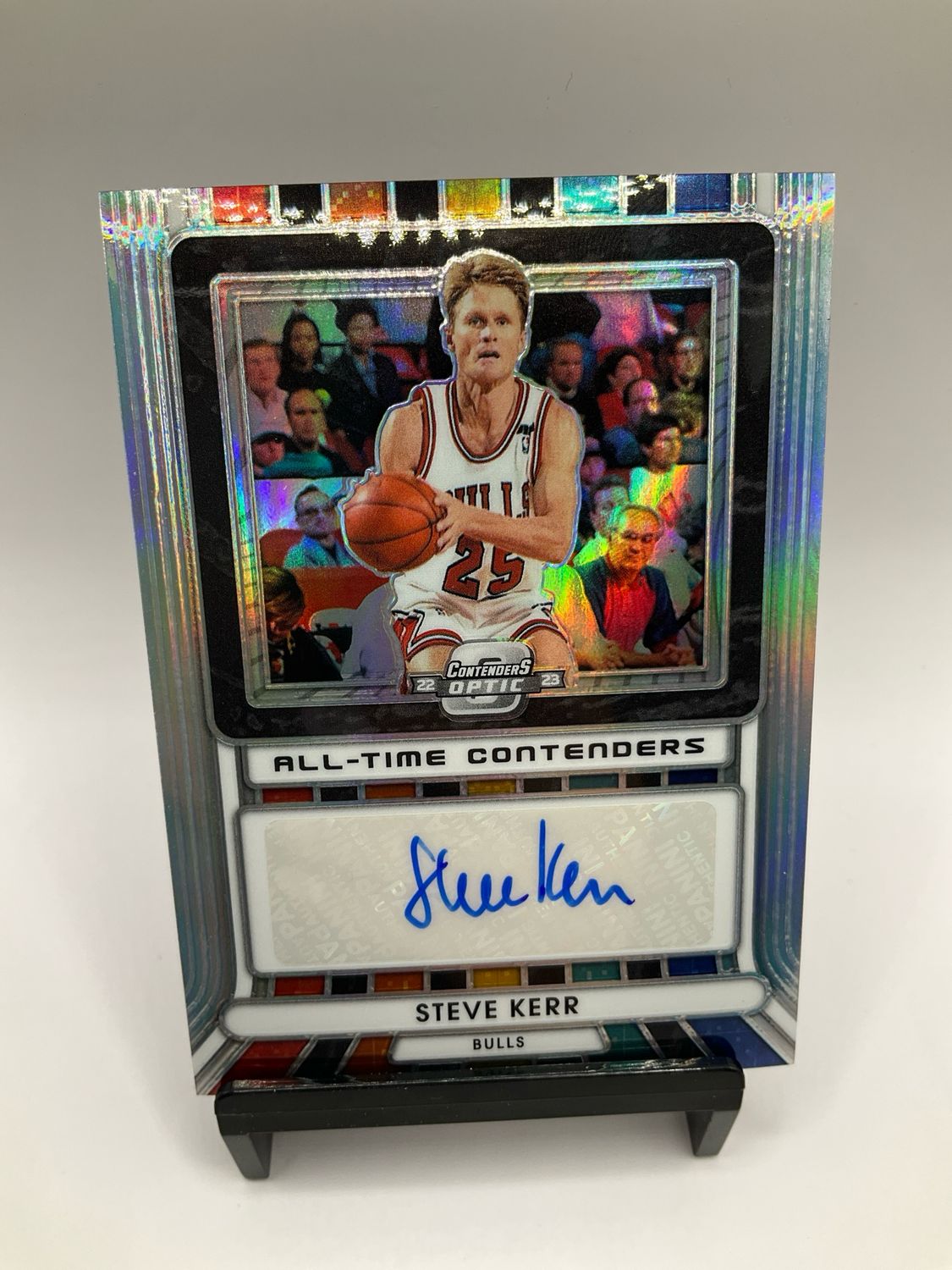 2022/23 STEVE KERR 41/99 AUTO PANINI CONTENDERS OPTIC HOLO