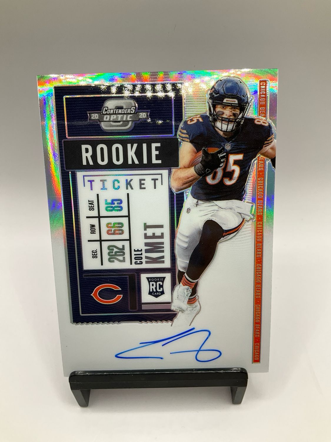 2020 CONTENDERS OPTIC COLE KMET SILVER AUTO NO. 118