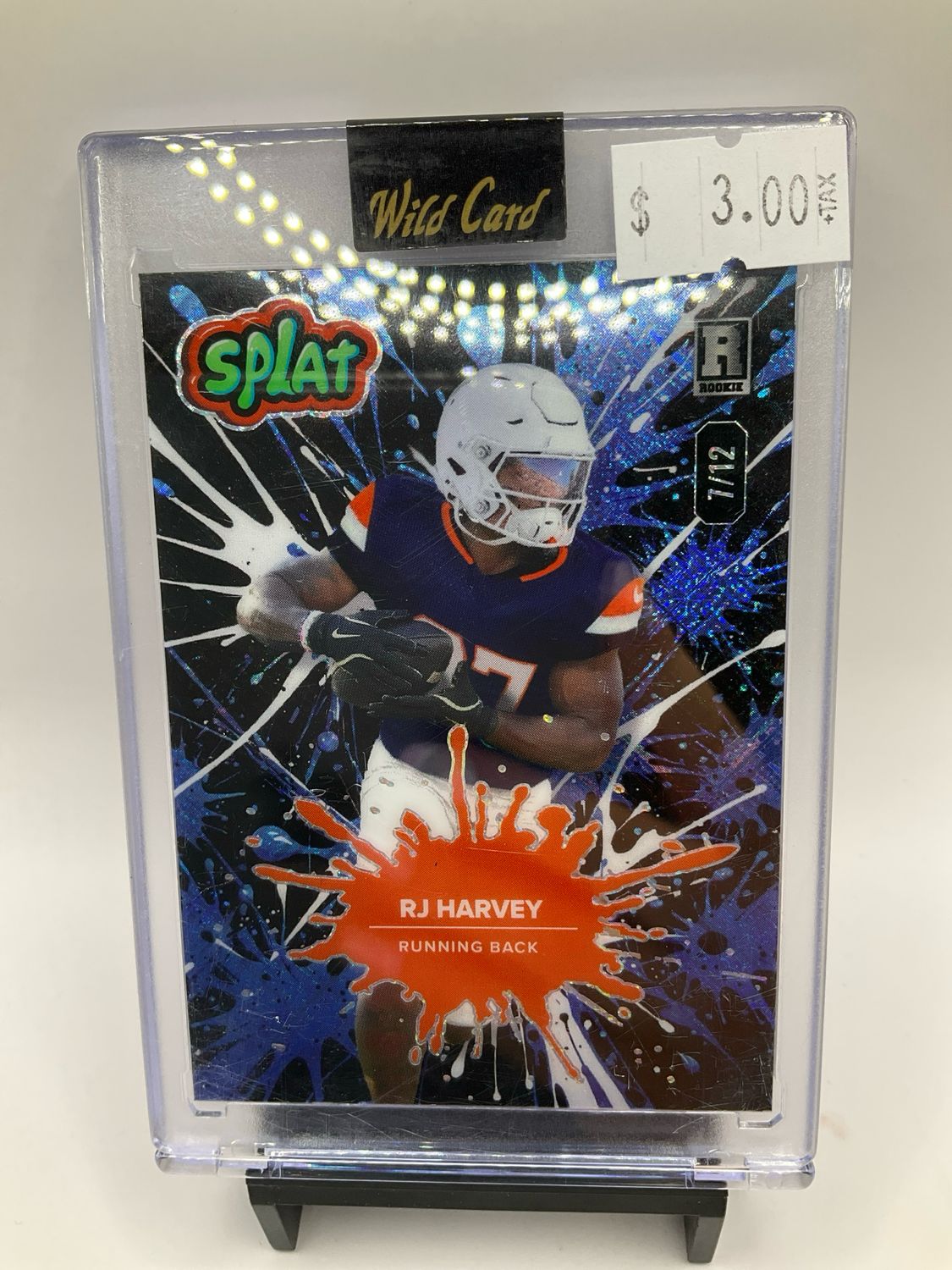 2025 WILD CARD RJ HARVEY SPLAT /12 SBBLU01-RH