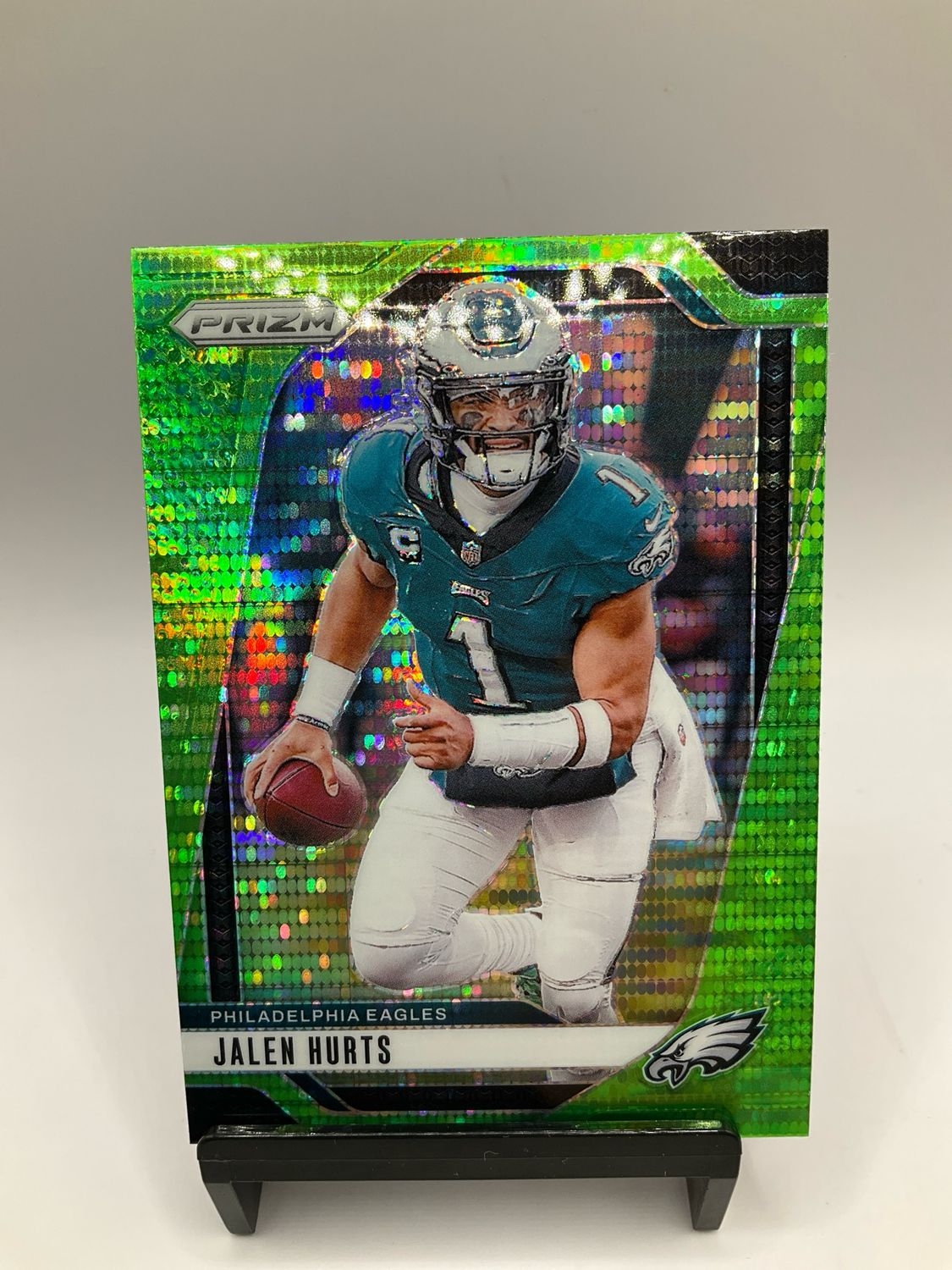 2024 PRIZM JALEN HURTS NWON GREEN PULSAR NO. 231