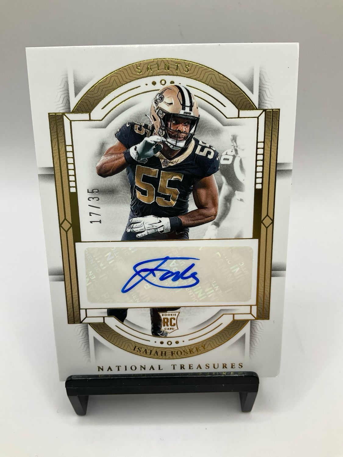2023 NATIONAL TREASURES ISAIAH FOSKEY AUTO /35 NO. 128